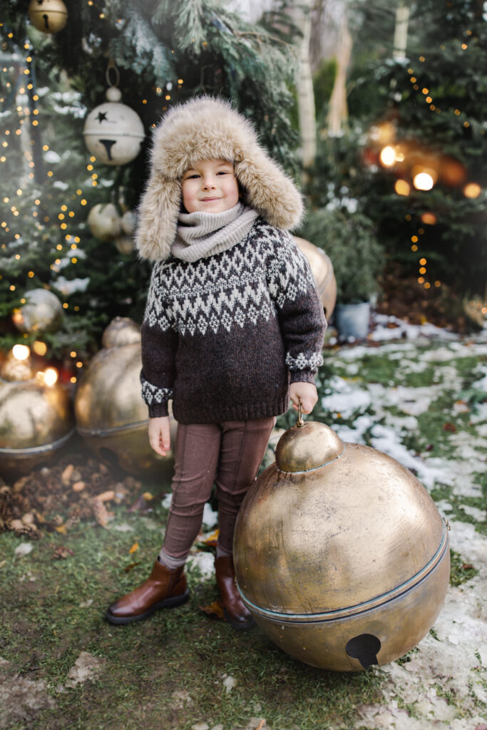 sesje świąteczne Żywiec – świąteczny portret dziecka w szklarni Szklarniowe Love